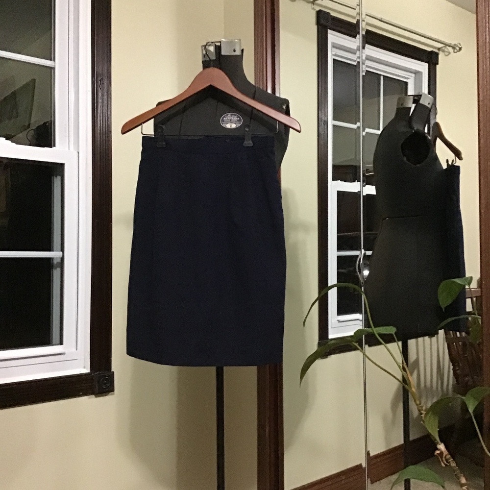 Navy Midi Skirt